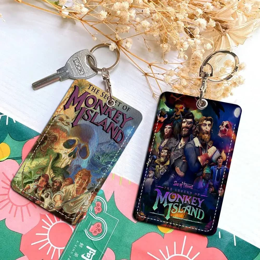 Classic Game The Secret of the Island of Apes Keychain Keychain Banking Bus ID Credit cards Keychain