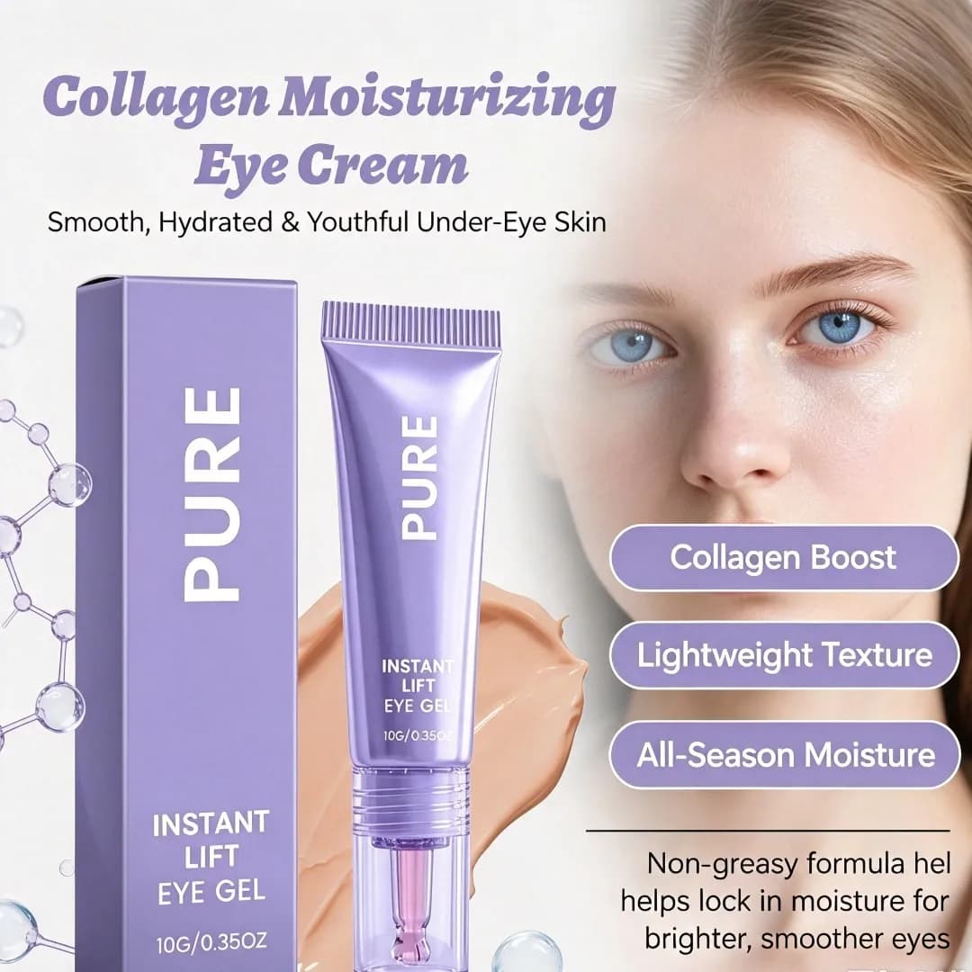 Collagen Moisturizing Eye Cream Gel Lifting Firming Nourishing Smooth Fine Lines Dark Circles Rejuvenate Anti Aging Skin Care