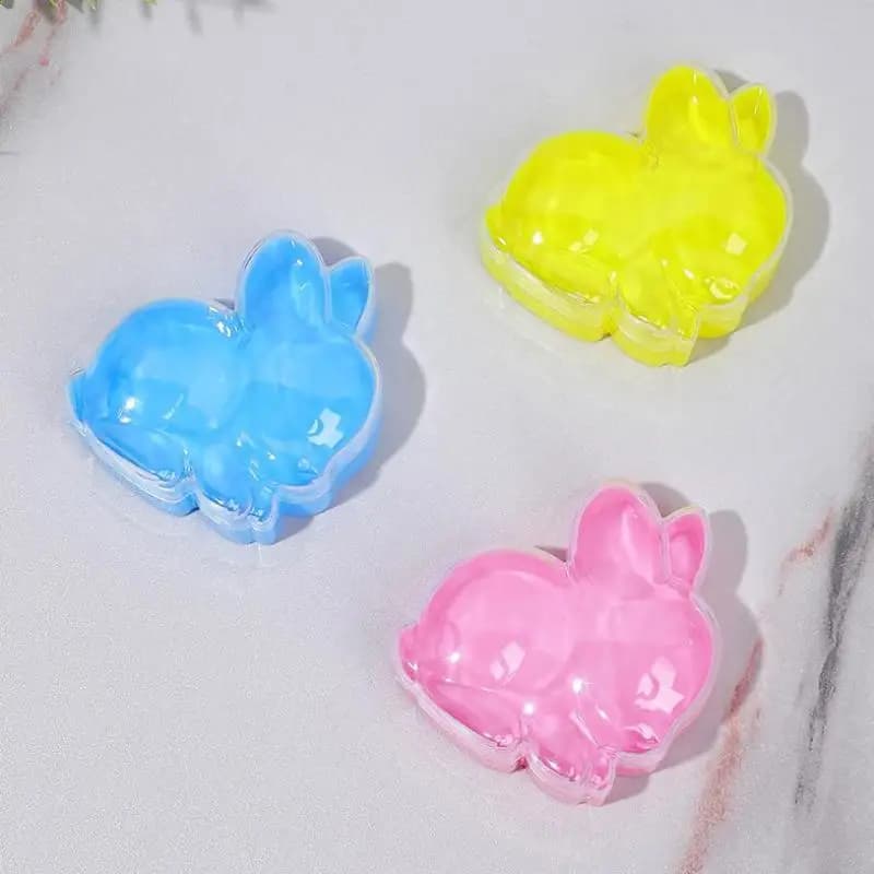 Scatola Porta Caramelle a Forma di Coniglio, Contenitore Regalo Portatile in Plastica, Confezione per Dolci per Matrimoni, Feste, Compleanni e Decorazioni Natalizie