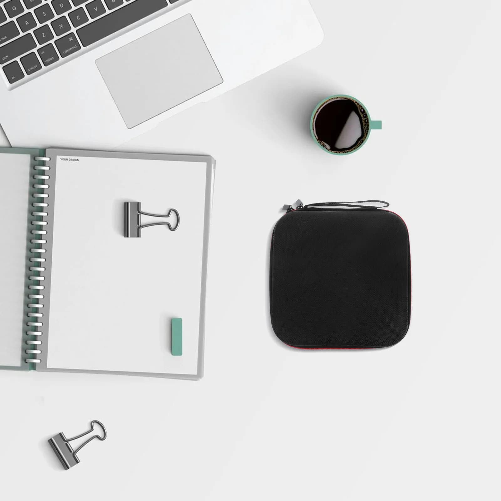 Premium EVA Hard Disk Hinge, Power Bank, Headphones, USB Cables - Travel Laptop