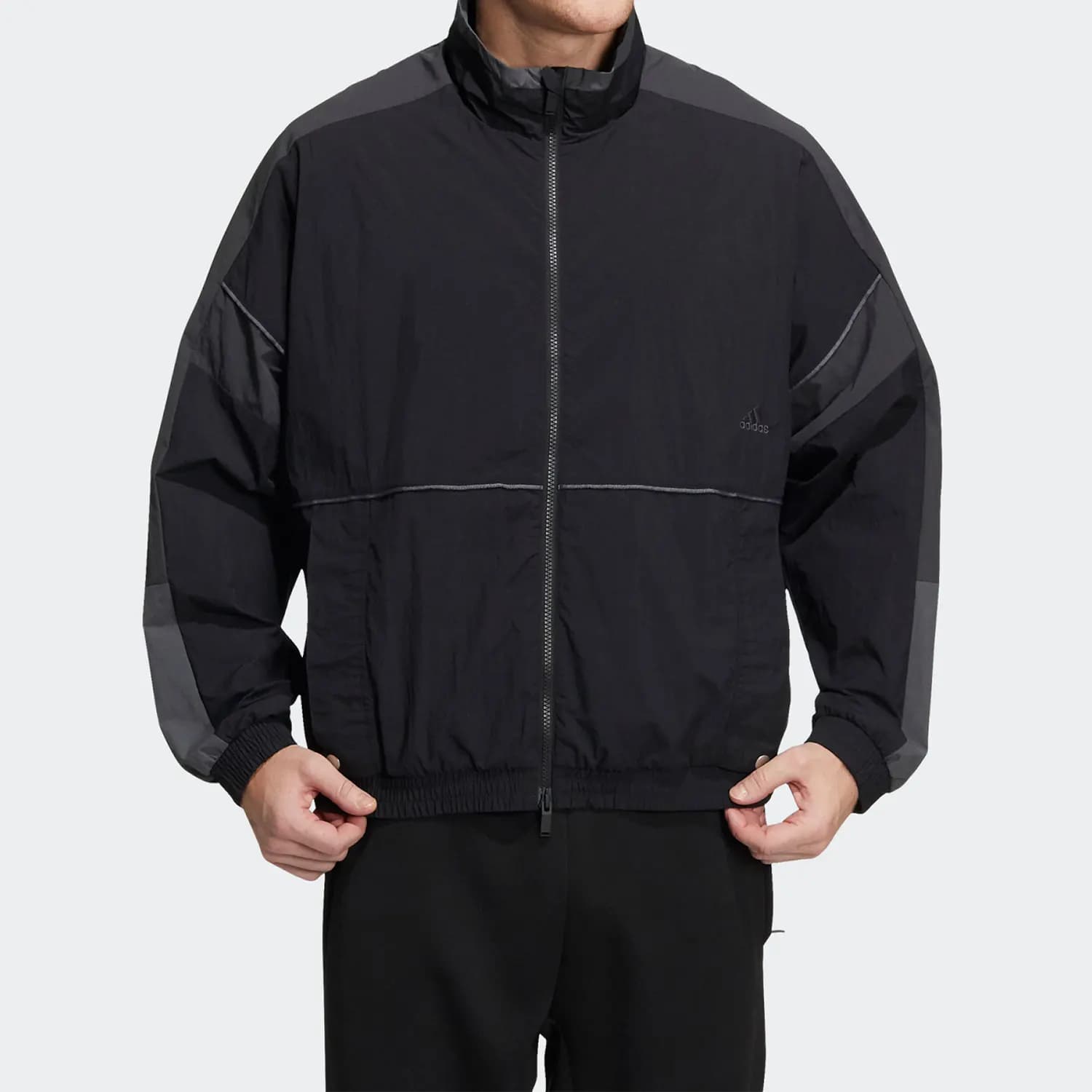 Giacca Adidas genuina stagionale da uomo nuova alla moda con colletto rialzato HD0077