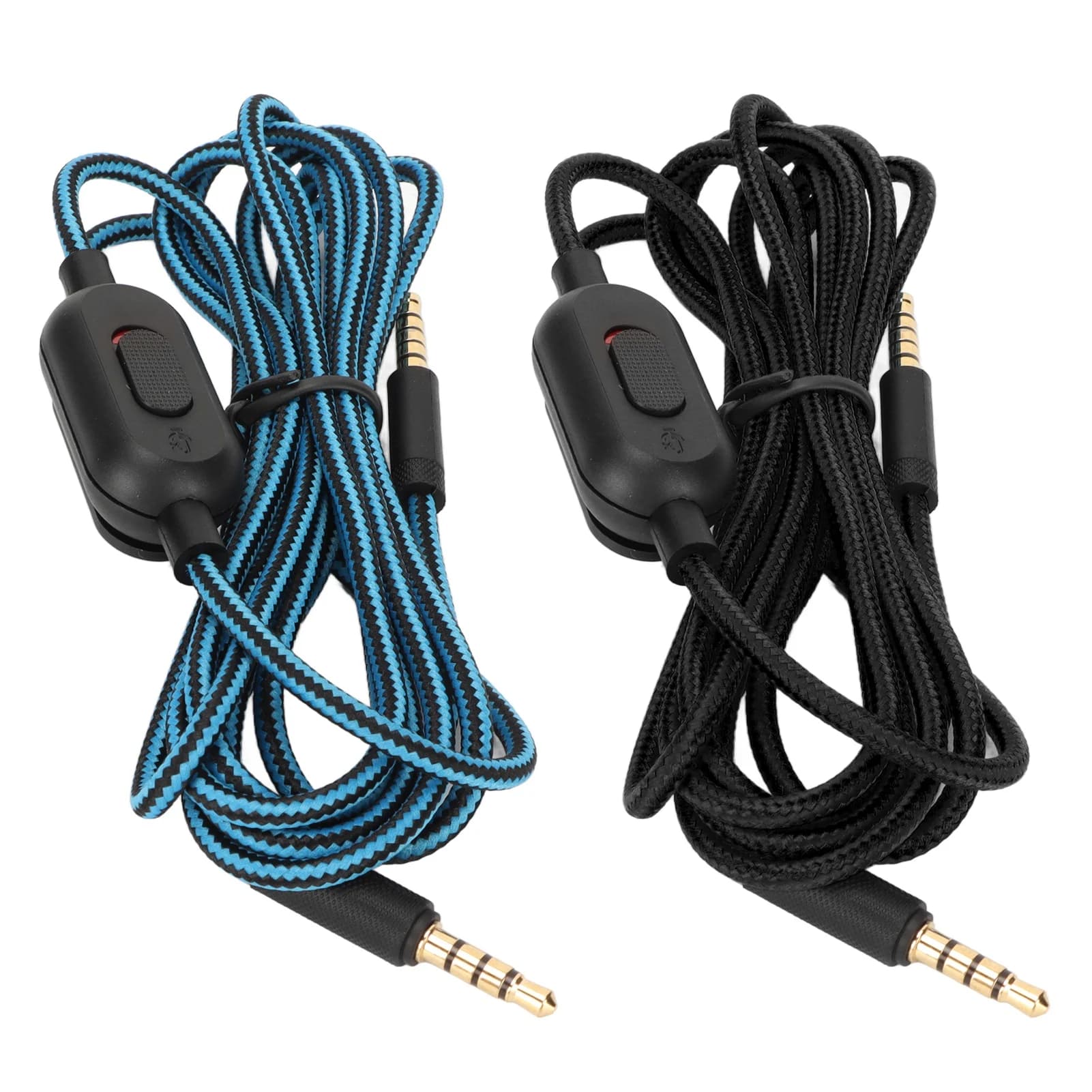 Gaming Headset Cable Woven Earphone Cord with Volume Control and Mute Switch Earphone Sound Cable for Logitech G Pro G Pro X