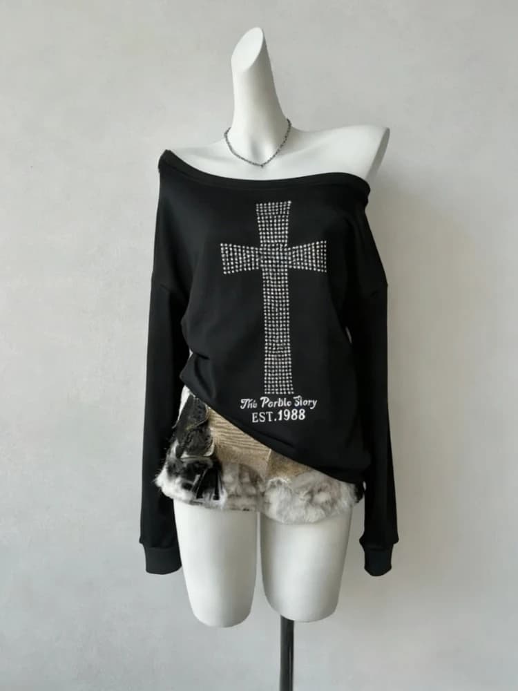 Donne Grunge T-shirt 2026 Estate Che Basa Crop Magliette Vintage Sottile Harajuku Causale Nero Magliette Y2k Estetica Stampa di Fiori