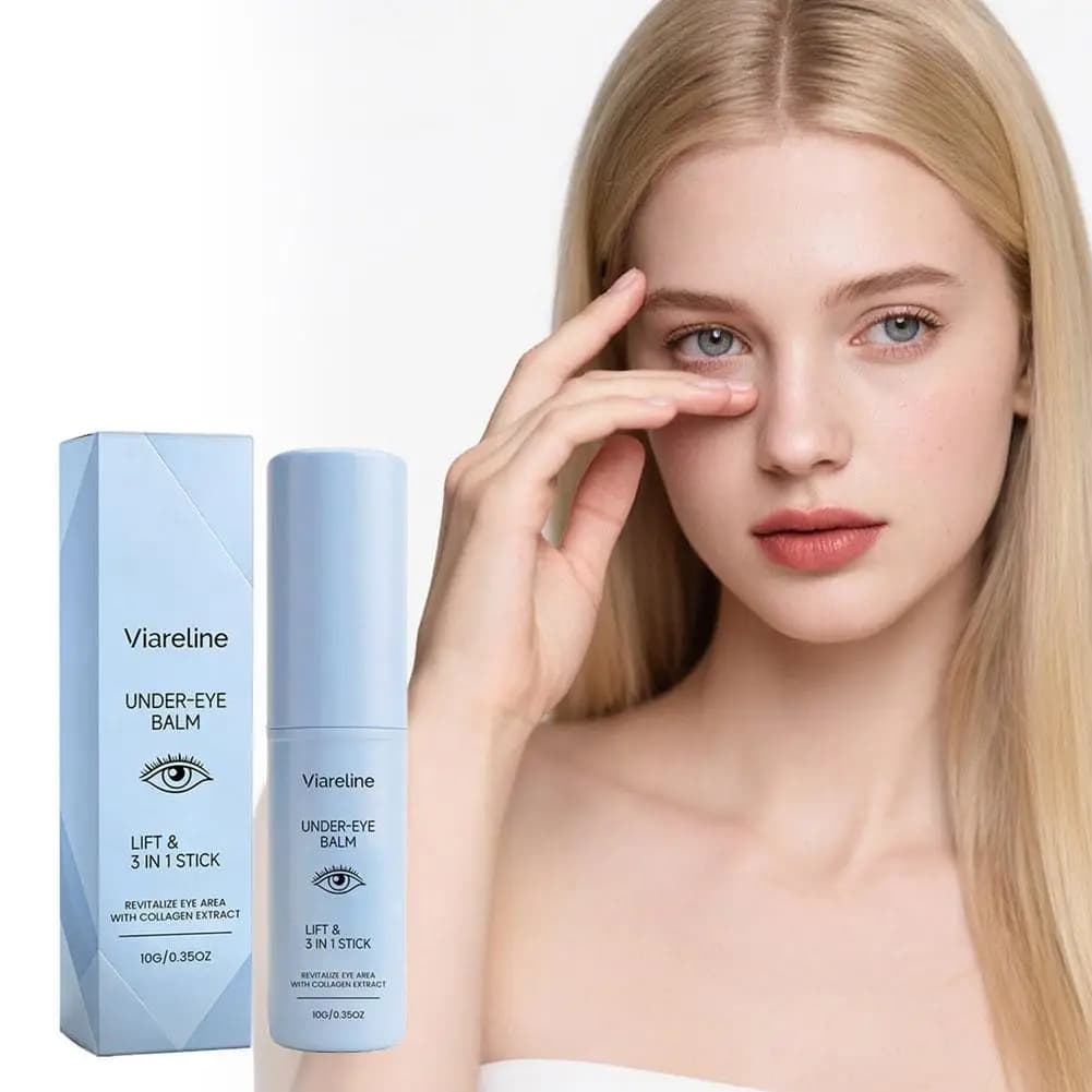 Stick Balsamo Contorno Occhi 3-in-1 Effetto Lifting, Collagene Rivitalizzante, Riduce le Rughe Sottili, Crema Occhi Rassodante e Idratante, Stick per la Cura degli Occhi