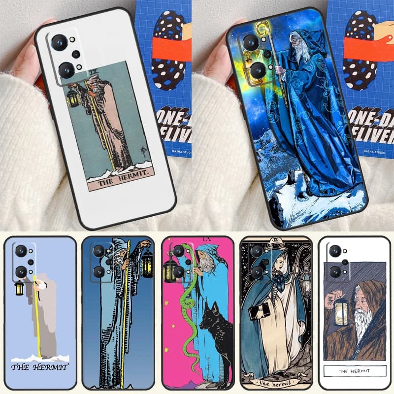 Carta dei tarocchi L'Ermita Per Realme GT7 Pro GT 6T 6 5 C67 C61 C55 C53 C51 C21Y C25S C75 10 11 12 13 14 Pro Plus Custodia