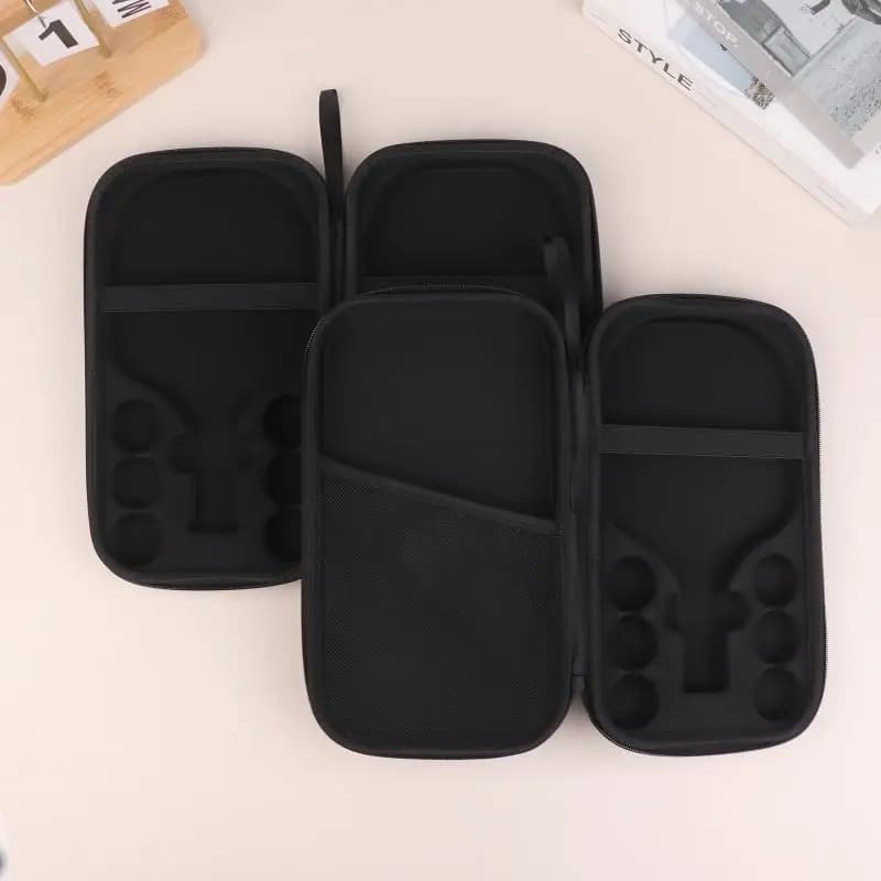Borsa portatile per racchette da ping pong, resistente agli urti, con guscio rigido, anti-caduta e anti-usura, in EVA.