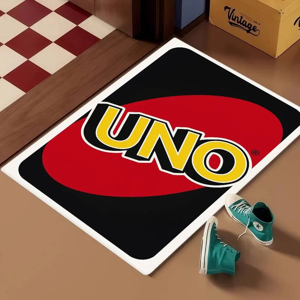 Tappetino da pavimento UNO Poker Aesthetic, stile INS, morbido, per camera da letto, lavanderia, antiscivolo, per la casa