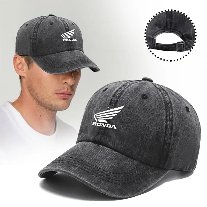 Adjustable UV Protection Baseball Cap Honda Logo Outdoor Sun Hat For Honda Civic FIT Accord Prelude CRV 5th City CRZ CRX Jazz