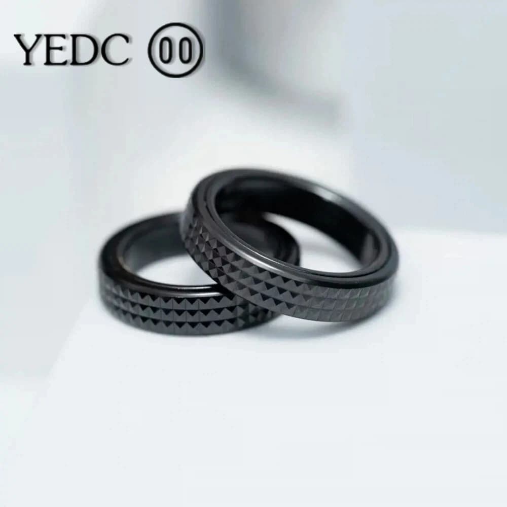 YEDC ZHUANYUN Anello Girevole in Zirconio Edizione Limitata, Giocattolo Antistress, Accessorio Moda, Anello Antiansia, Gadget Fidget Toy