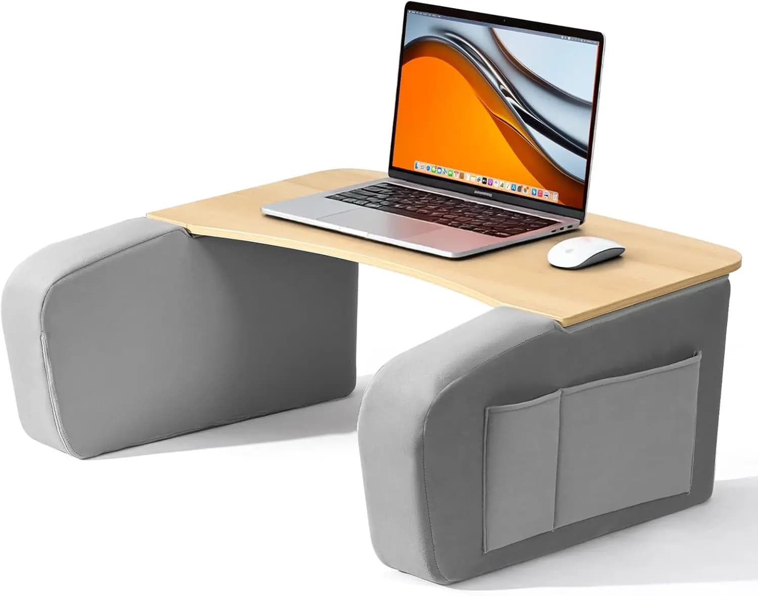 Supporto Ergonomico per Laptop con Braccioli per Adulti, Grande Cuscino Porta PC per Letto, Divano, Lavoro a Terra, Gaming, Lettura e Scrittura