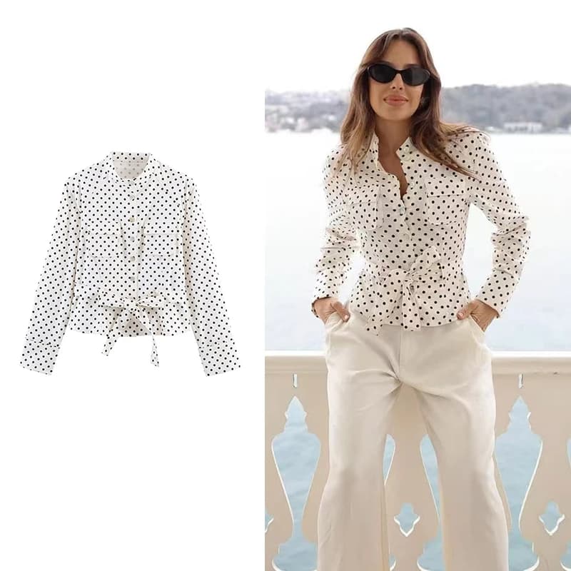 Nuove Giacche da Donna Primavera 2026: Eleganti Cappotti Chic con Stampa a Pois, Giacche a Maniche Lunghe per Giovani e Viaggi