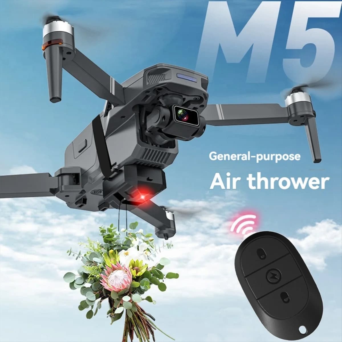 Drone Airdrop System per DJI Mini 4 Pro/Mini 3 Pro/Mini SE/Mini 2/2 SE per esche da pesca Anello nuziale regalo Airdropper A009