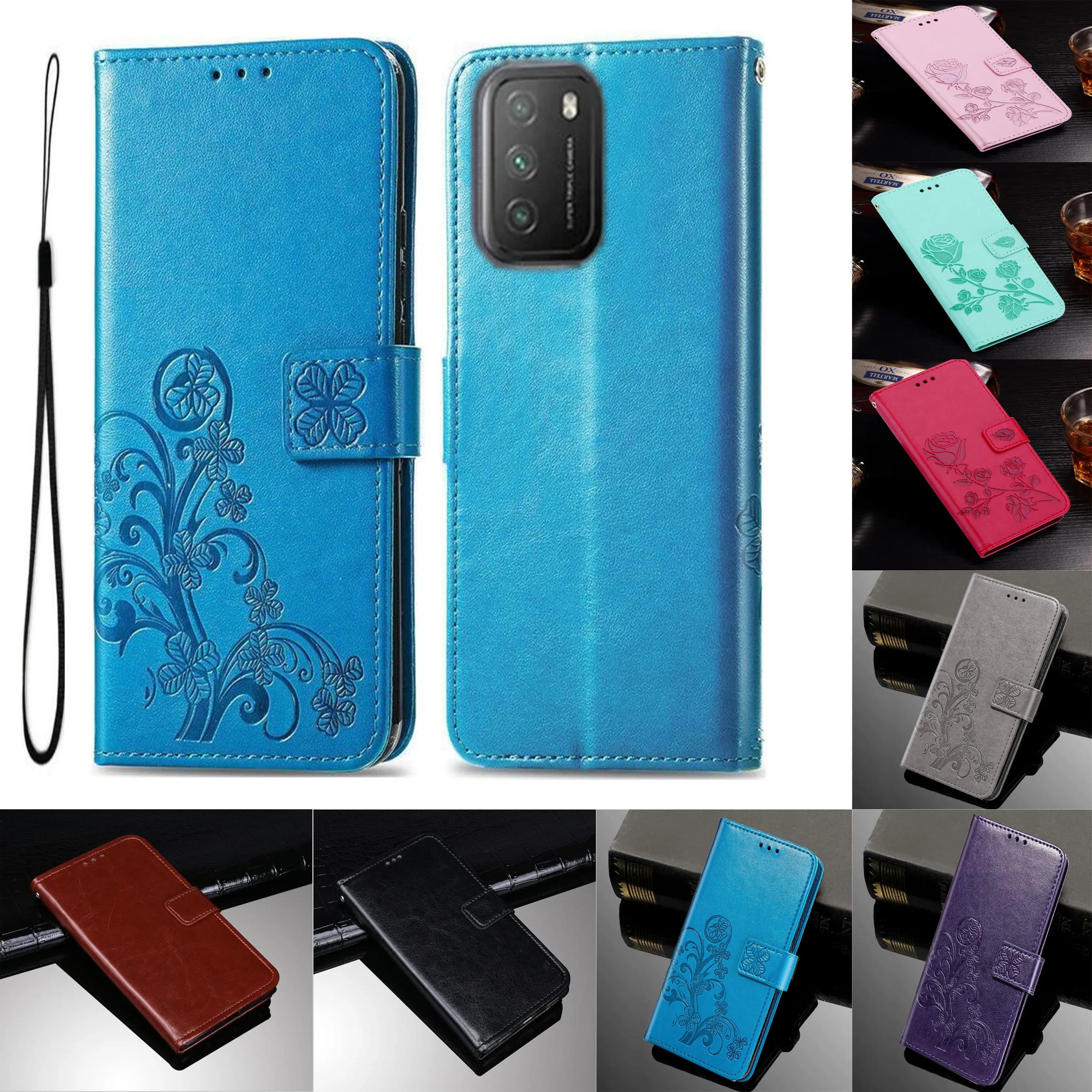 Flip Etui on per Xiaomi Poco M3 Pro Classic Phone Wallet custodia in pelle per Xiomi PocoM3 Pro MiM3 5G Coque Slot per schede Cover posteriore