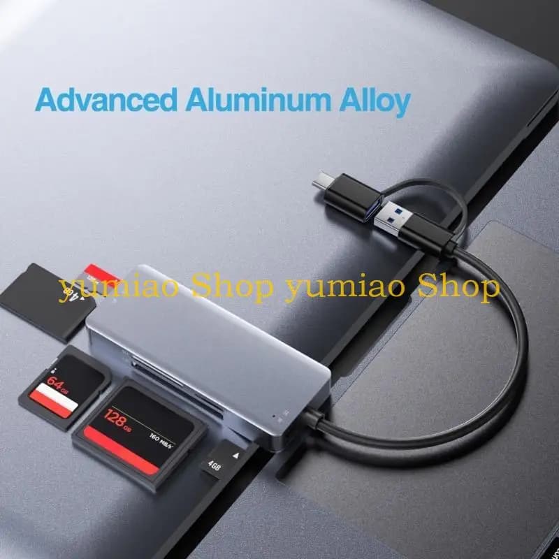 587B 5 in 1 USB USB C Lettore schede MS Lettore schede memoria Adattatore connettori trasferimento Sostituzione