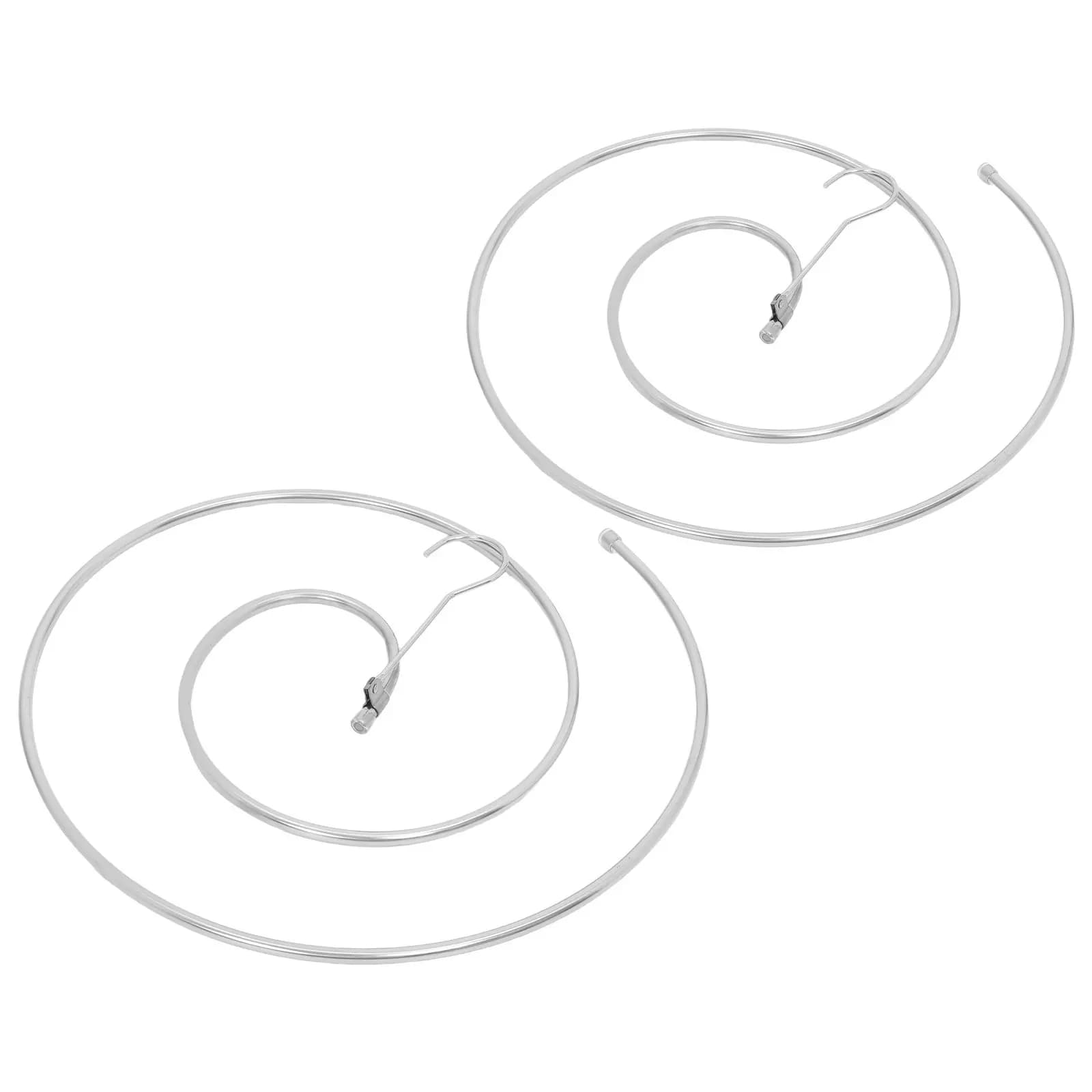 2 Pieces Steel Spiral Stendibiancheria Inoxidable Save for Covers, Towels and Linens, Wall Mount