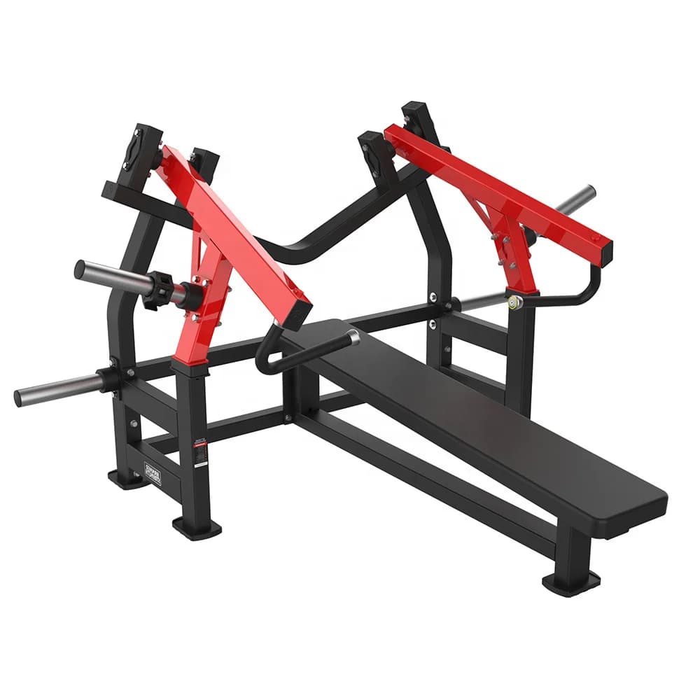 Plate Loaded Adjustable Chest Press Machine for Commercial Gym Arms Chest Training Durable 200kg Max User Weight Bench for