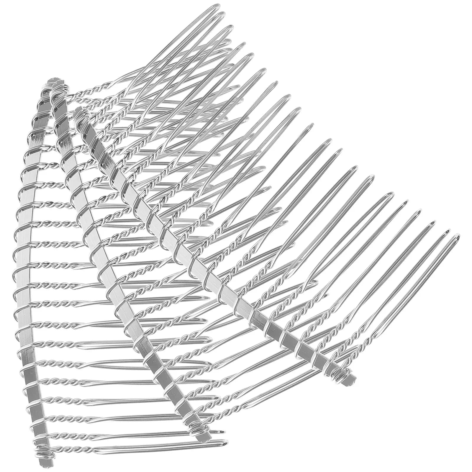 Set di 3 Pettini in Metallo con 20 Denti per Velo da Sposa, Accessori Fai-da-Te per Acconciature, Piccoli Pettini in Metallo per Donne