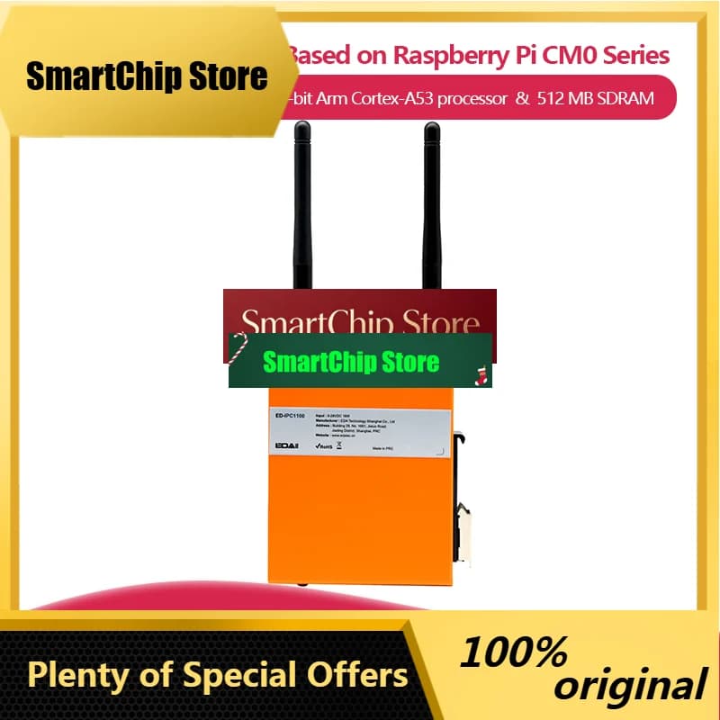 SmCpED-IPC1100 Series Industrial Interconnection Computer Based On Raspberry Pi CM0, Optional 8 GB Or 16 GB EMMC