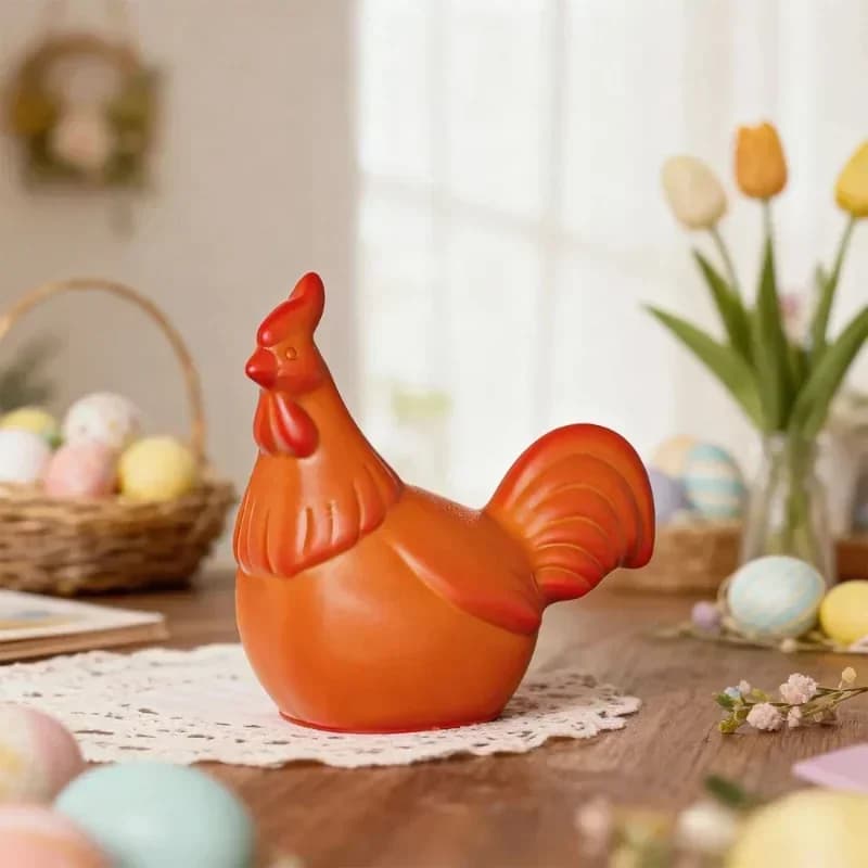 2026-Latest Models Chicken Shaped Silicone Mold 3D Easter Hen Rooster Candle Resin Craft Mould