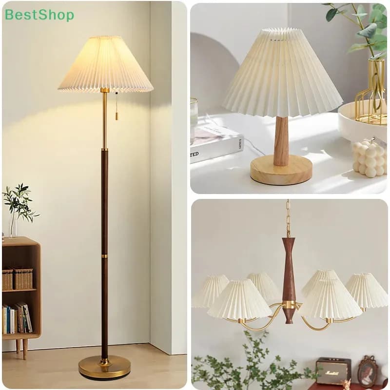 Paralume in tessuto plissettato, coprilampada rimovibile per lampade da tavolo decorative, paralume di illuminazione di nuovo design per hotel e case in famiglia