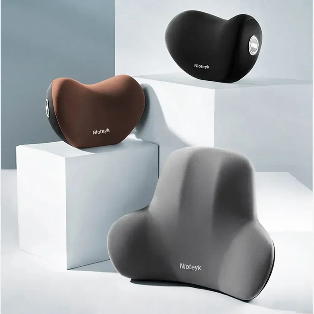 Il nuovo cuscino per il collo in memory foam per auto protegge la zona lombare, supporta il poggiatesta traspirante, allevia la pressione e offre