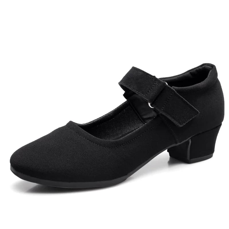 Canvas Latin Dance Shoes Women Soft Soled Social Shoes Teacher Shape Training Shoes Square Dance Shoes Woman Sport Cloth Shoes