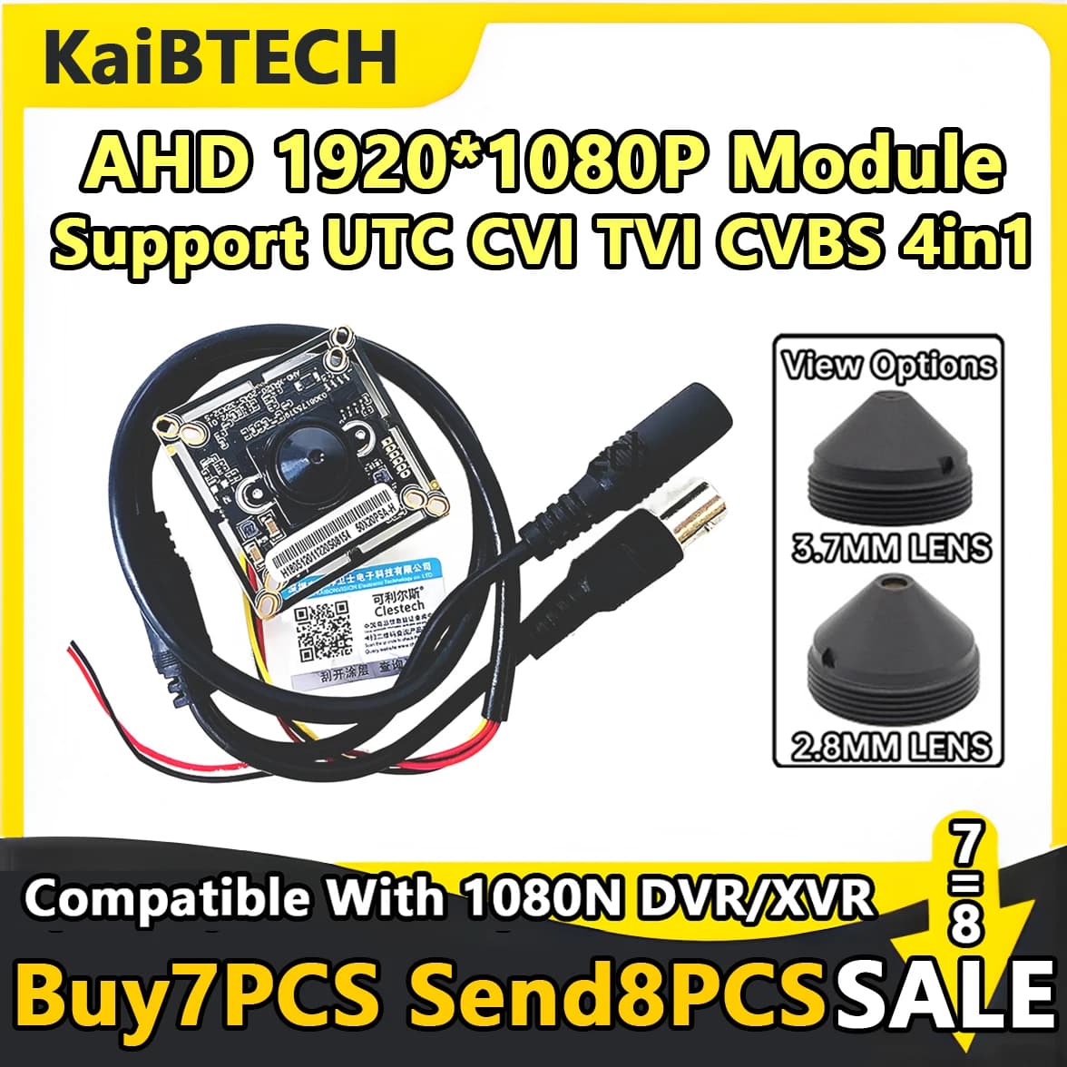 Offerta speciale 3000tvl 1920*1080P 2.8mm Cono AHD Cctv HD Mini Modulo chip telecamera Circuito Modulo monitor finito Prodotto