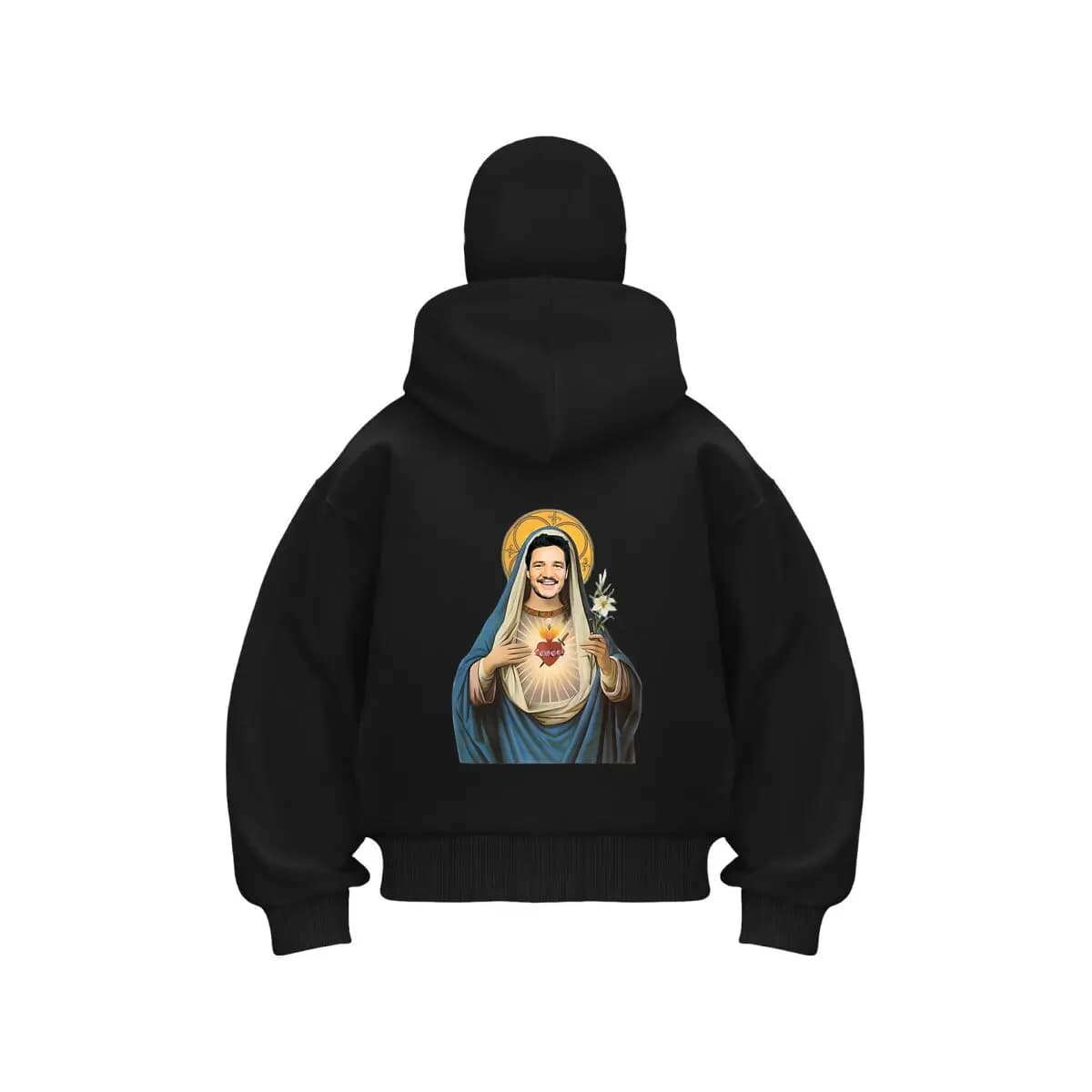 Religious Meme Pop - cultura Art Passamontagna da uomo con doppio cappuccio e zip, caldo invernale