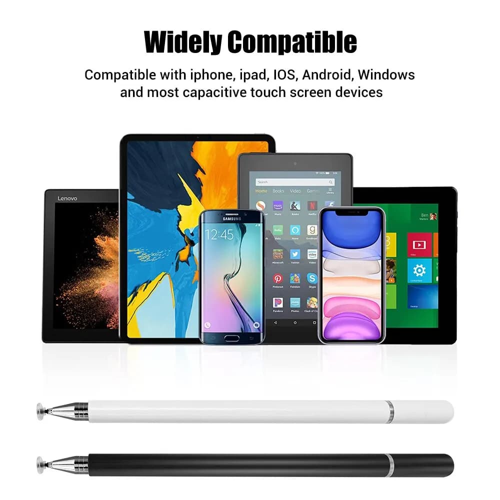 Penna stilo 2 in1 penna Touch Screen capacitiva per Tablet da disegno universale per accessori Smart Pencil per telefoni cellulari Android