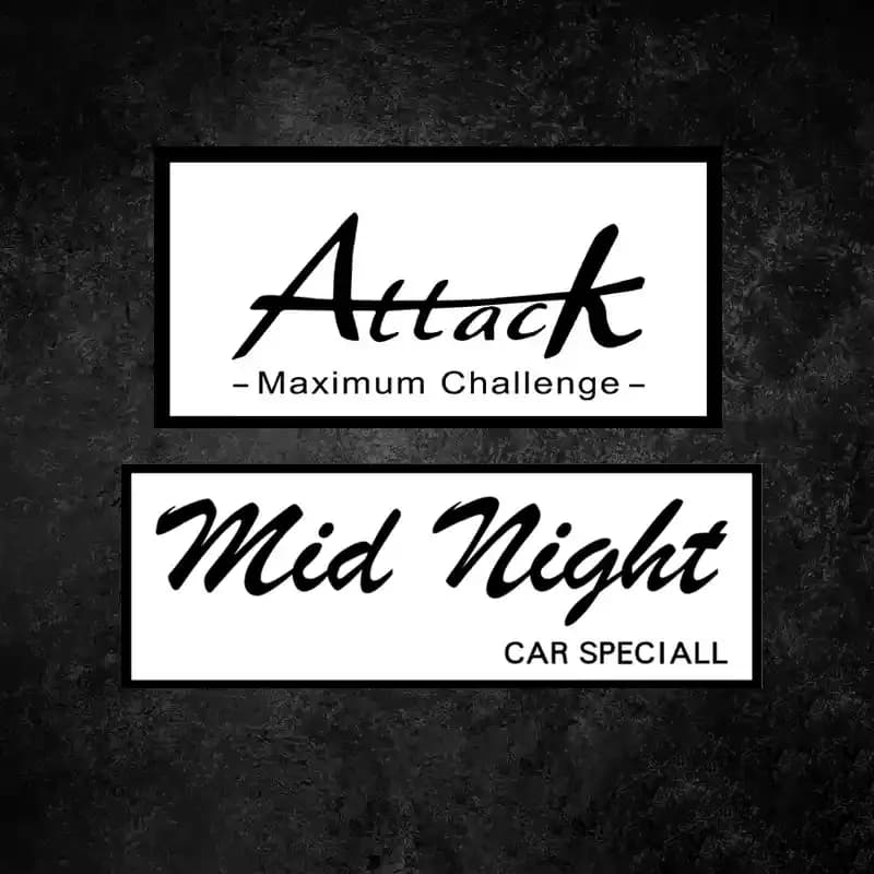 Maximum Challenge Attack Mid Night Special Vinyl Car Sticker for Dirt Bike Motorcycle Helmet Decalcomania for auto body shop window