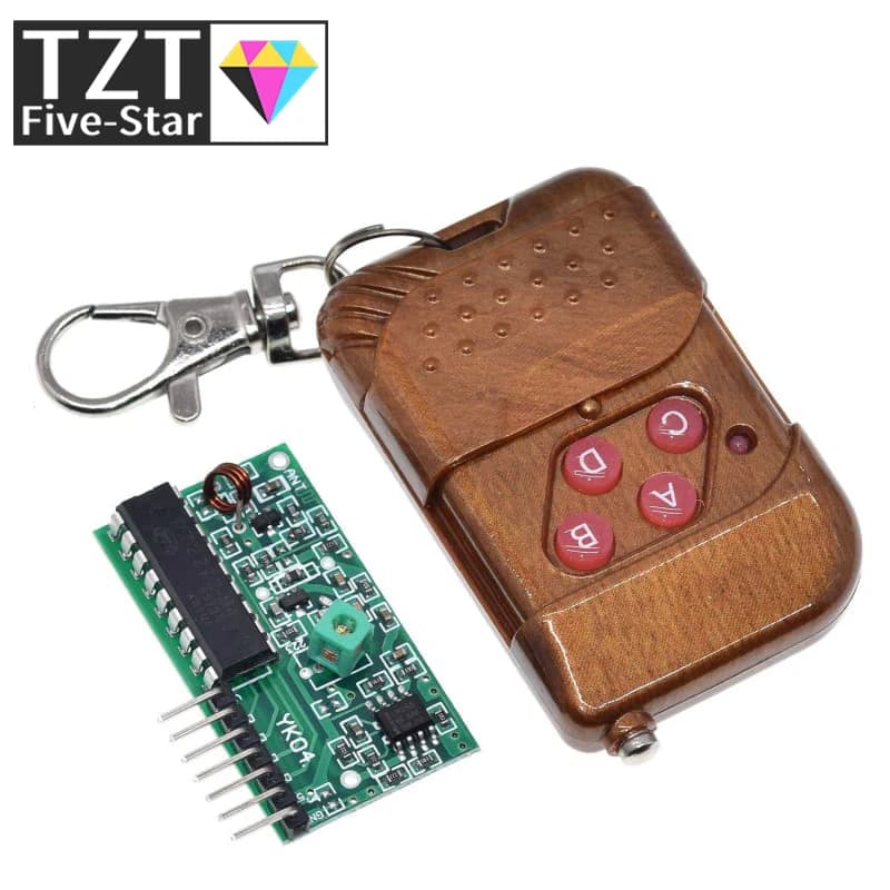 GREATZT 2262/2272 Kit di Controllo Remoto Wireless a 4 Canali 315Mhz con Modulo Ricevitore per Arduino
