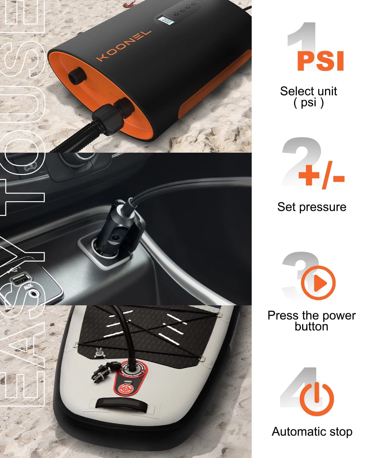 Accessori per kayak Pompa Pompa ad aria elettrica Alta qualità Prezzo di fabbrica Surf Gonfiabile Sup Paddle Board