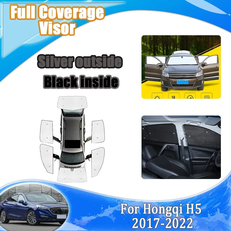 Parasole per Auto Hongqi H5 2017-2022, Accessori Auto, Copertura Parasole in Alluminio, Protezione UV per Parabrezza
