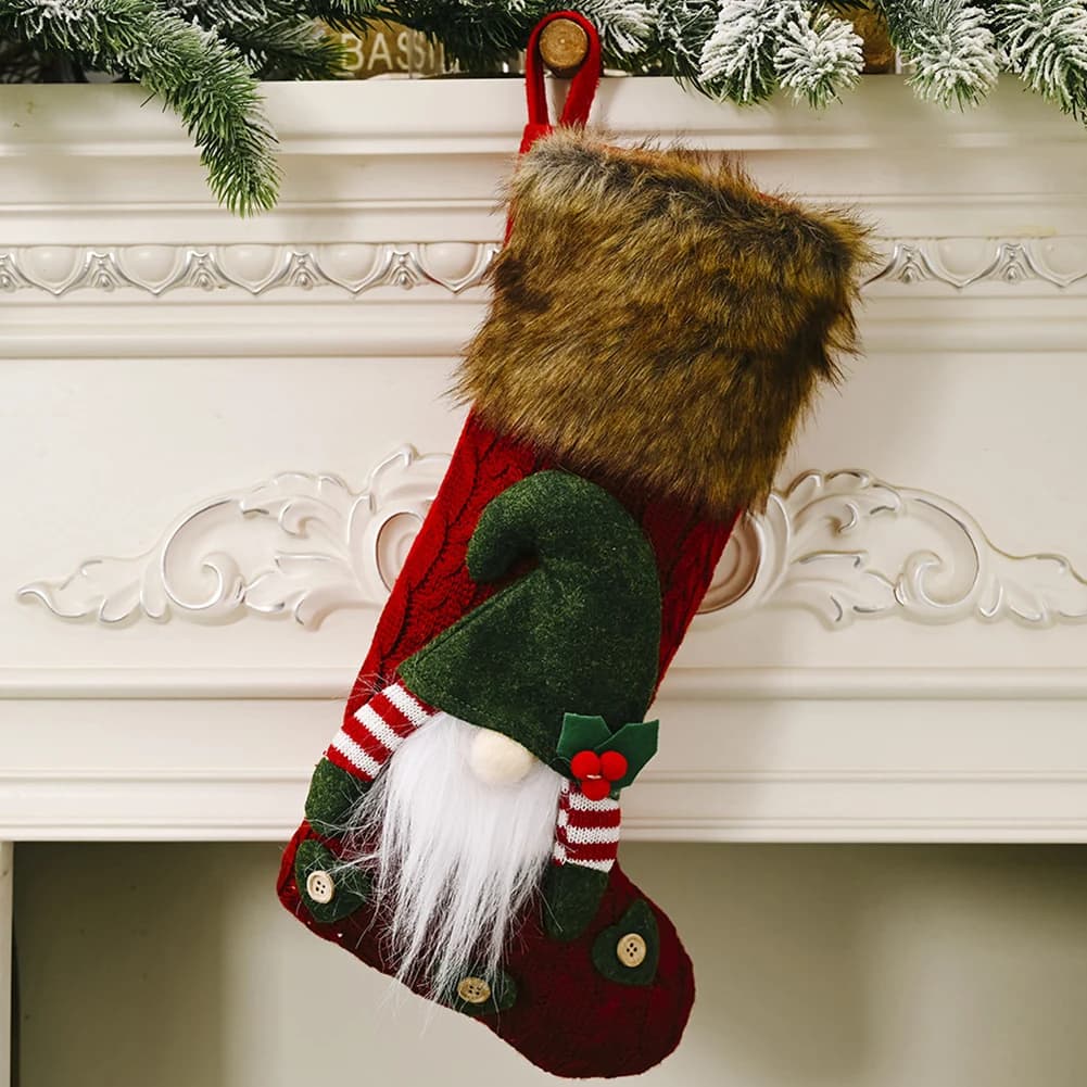 Nuovo pratico albero di Natale decorazione calza di Natale Xms calza calza di Natale sacco di caramelle natale Navidad calzino
