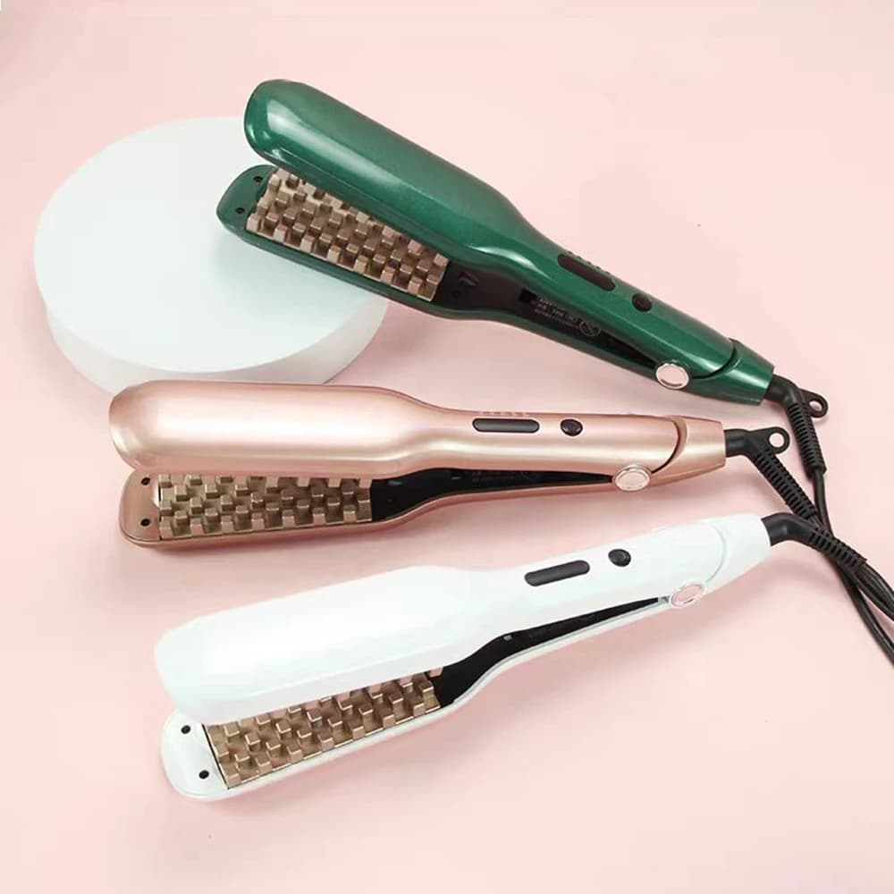 Spiral curling iron with corn bean grill, electric hair curler for roots, undulator hair curler, ironing plate, tools for hair styling voluminous