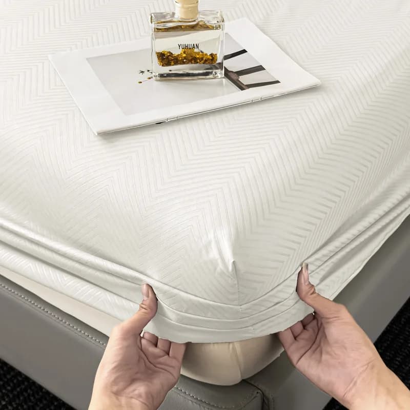 Nuovo Lenzuolo Matrimoniale Elasticizzato in Microfibra Ultra-Morbida, Coprimaterasso di Lusso per Hotel, Disponibile in Misure Queen, Singolo e King