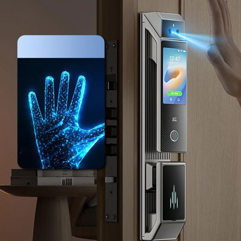 Q6 3D Riconoscimento facciale Smart Door Lock Impronta digitale WIFI APP Controllo remoto Cancello di sicurezza domestica Serratura elettronica