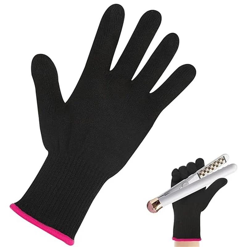 Heat-resistant gloves for hair styling Barber Gloves blocking heat Reusable gloves for flat hair plate and hair curling