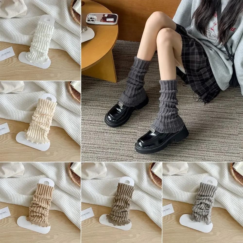 New Knitting Leg Warmers Cute Sweet Warm Foot Cover Boot Socks Women Girls