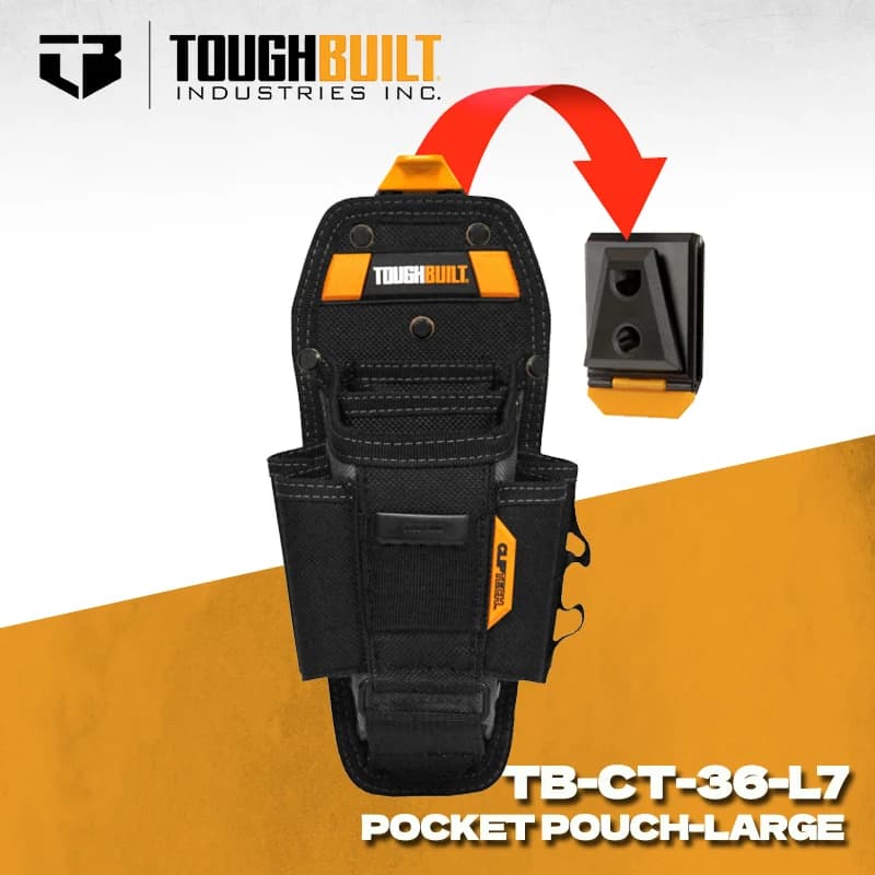 TOUGHBUILT TB-CT-36-L7 Tecnico Custodia a 7 tasche Organizzatore di attrezzi Custodia da cintura Accessori per attrezzi Custodia resistente