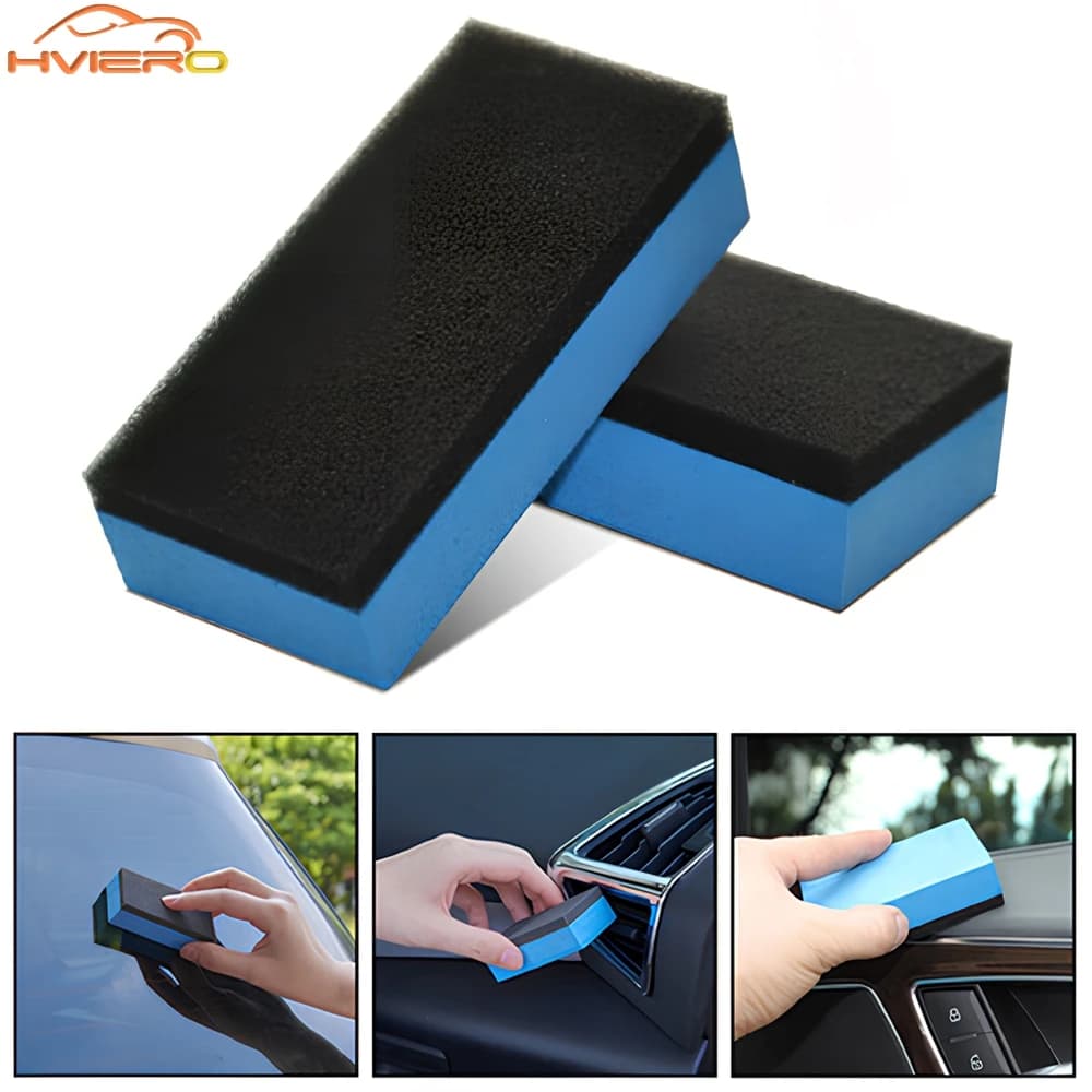 5/10PCS Auto Rivestimento In Ceramica Spugna Multiuso Automobili Vetro Nano Cera Cappotto Applicatore Pad Spugne Ceretta Lucidatura Rondelle