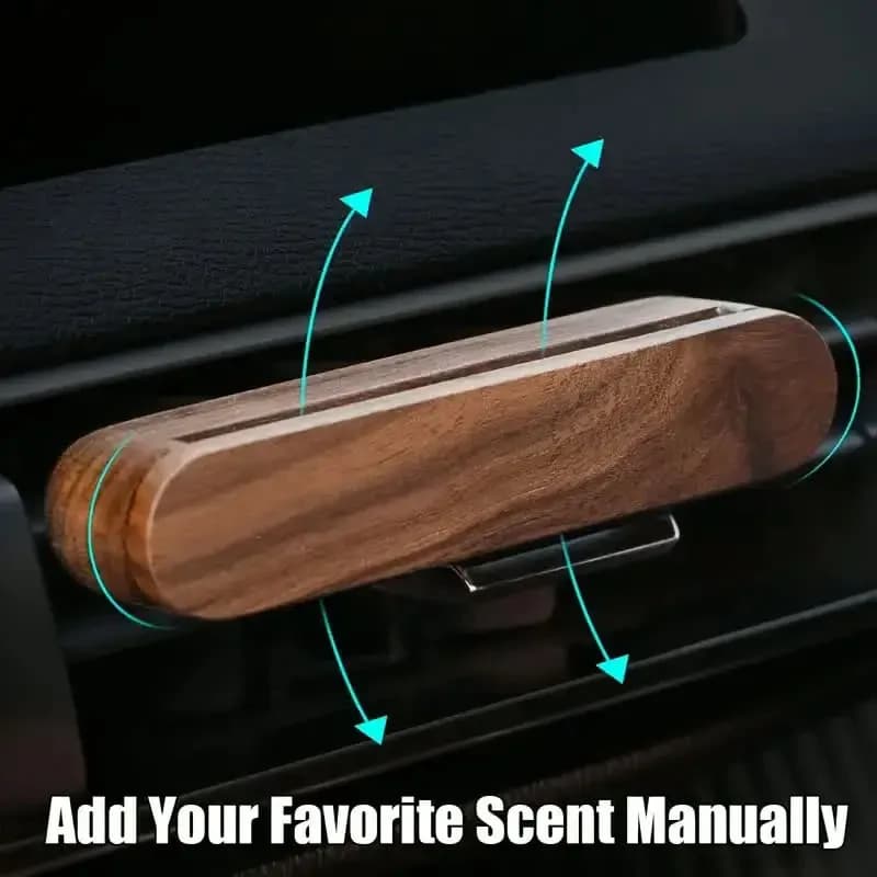 Diffusore di Aromi per Auto in Legno, Deodorante per Condizionatore, Purificatore d'Aria a Lunga Durata, Decorazione