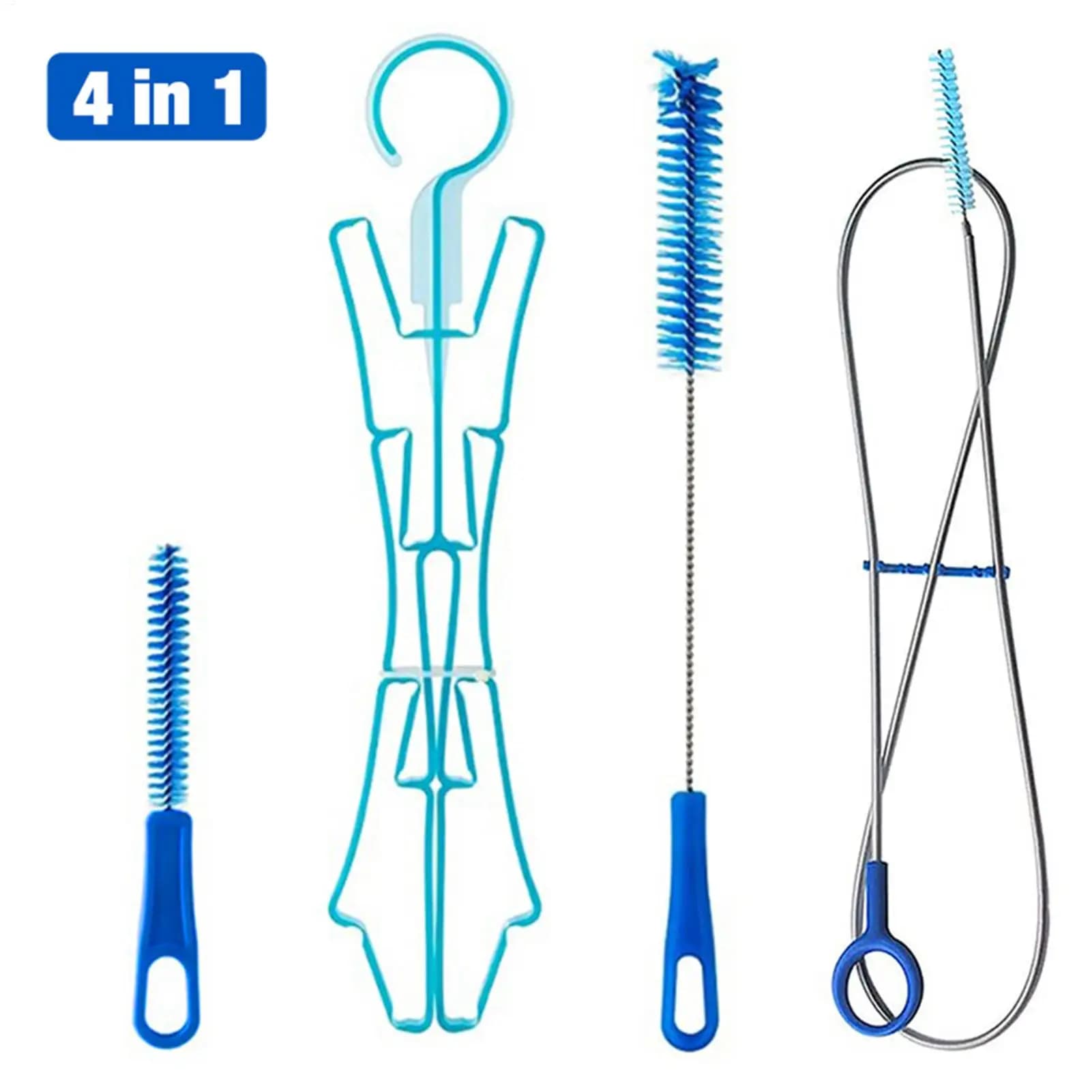 Spazzola per la pulizia di sacche d'acqua, set di spazzole multifunzione per la pulizia di bottiglie d'acqua, accessori per la pulizia di sacche idriche da esterno per ciclismo