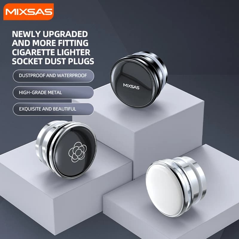MIXSAS Covers Car cigarette lighter in Aluminium Alloy Waterproof Dustproof, Cigarette socket, Auto Accessories for SUV/Jetta/ BMW