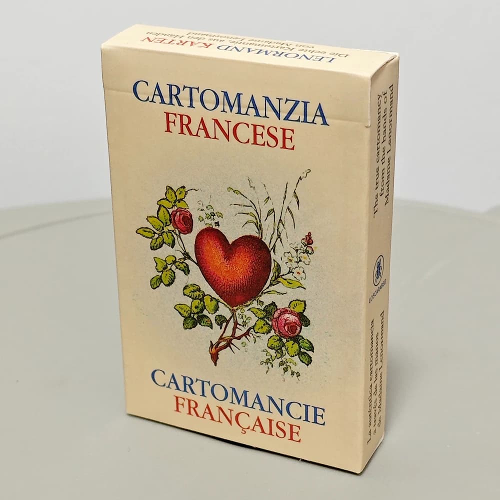 Mazzo di Lenormand della Cartomancy francese da 9 * 6 cm 36 carte di Lenormand in lingua cinese e inglese edizione bilingue Mazzo classico