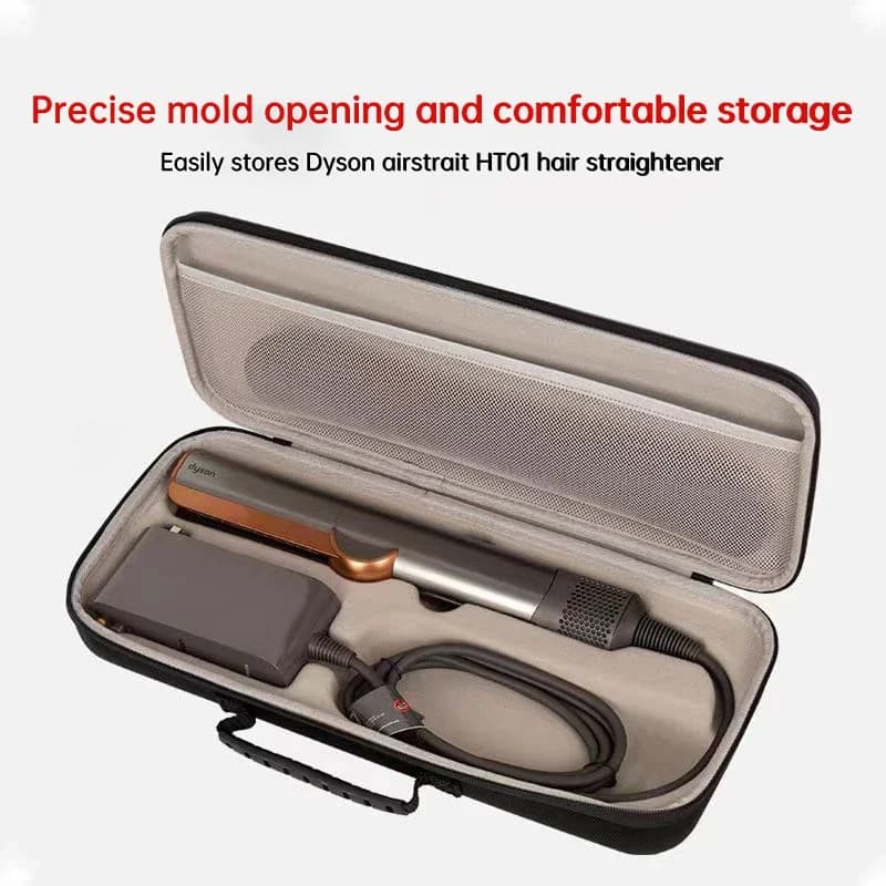 Custodia rigida in EVA per Dyson Airstrait HT01 Borse portaoggetti da viaggio Scatola da viaggio portatile per accessori per piastra per capelli Dyson