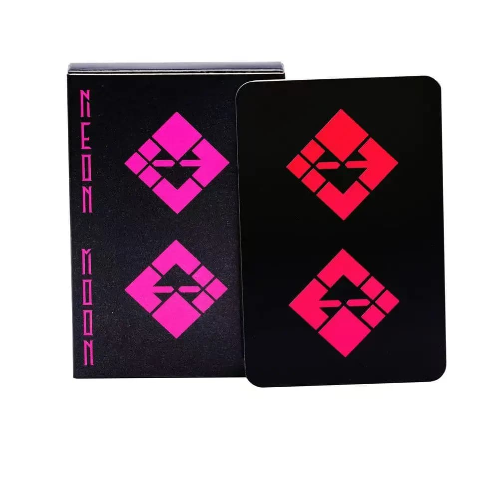 Mazzo di carte Lenormand Neon Moon da 9*6 cm, carte oracolo Cyberpunk per mistiche moderne - Set di divinazione scienza-fantascienza da 36 carte