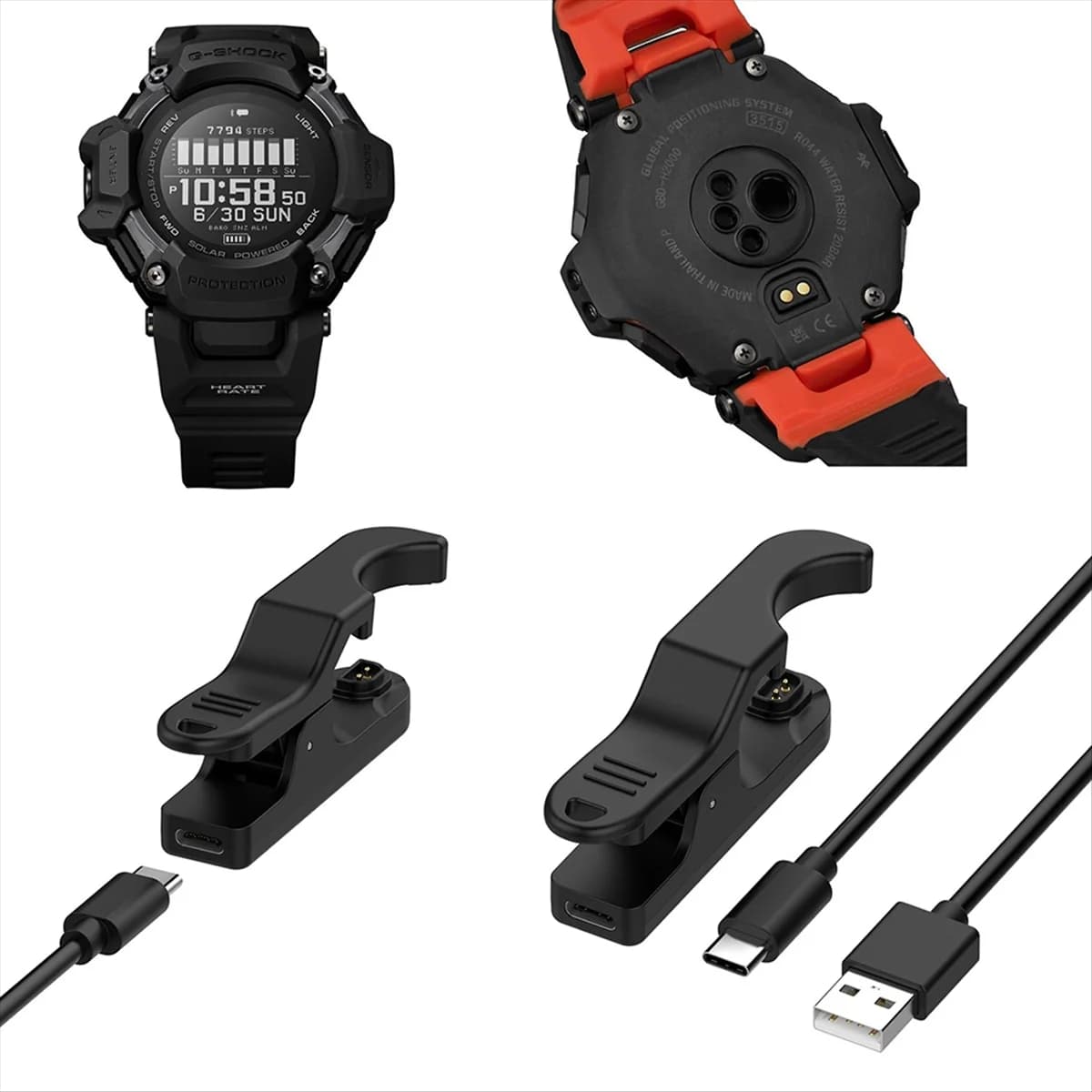 A45U USB Charger Cable for G SHOCK -H2000 Charging Cable Charging Base Dock 5V 1000MA Sports Watch Charging Cord