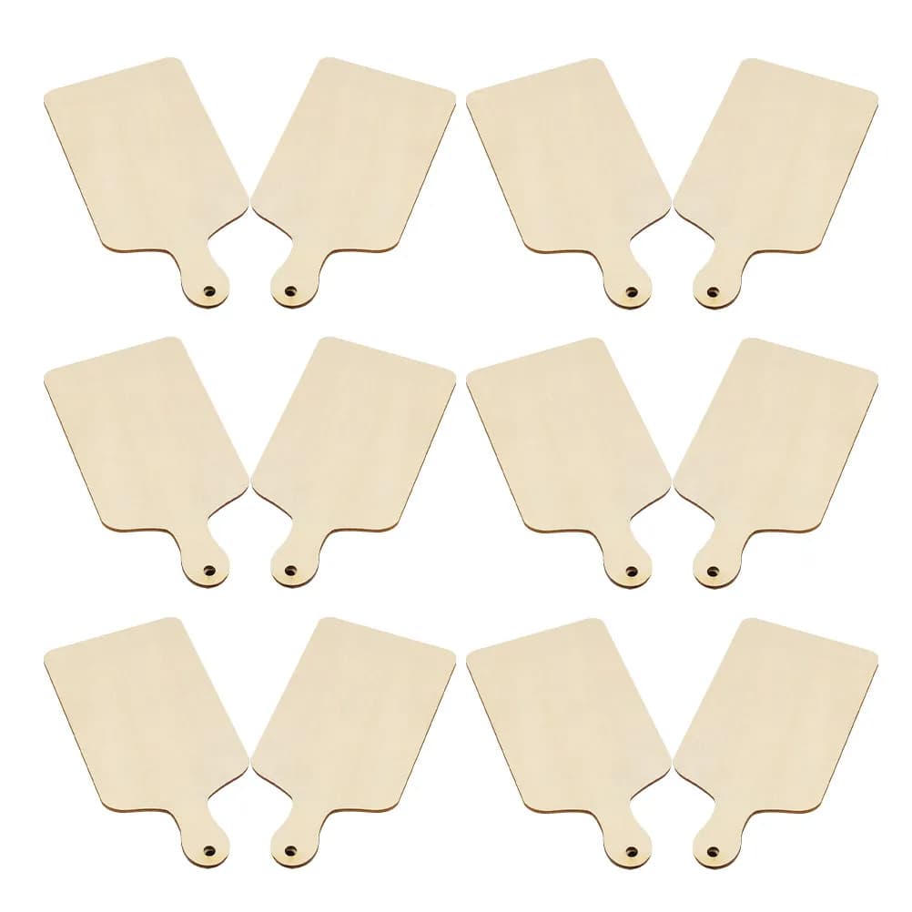 20Pcs Small Wooden Cutting Boards Blank Unfinished Wood Discs for Craft Making Learning Motor Skills Family Bonding