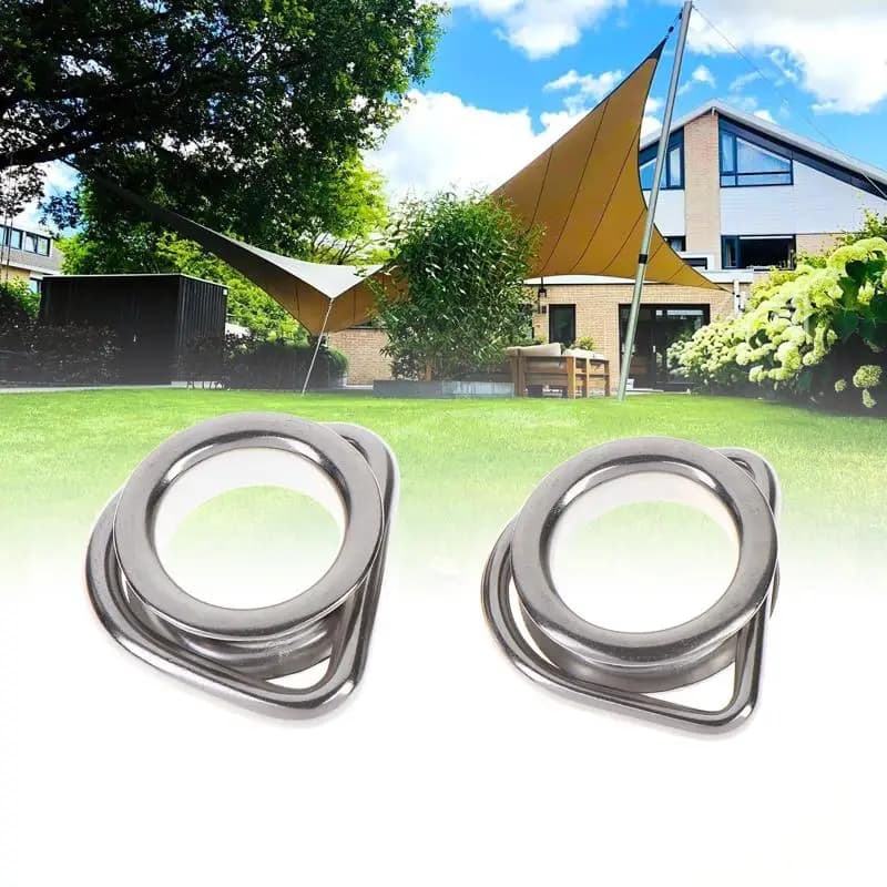 1PC Stainless Steel M6/8 Sun Shade Sails Corner D Ring Thimble Wire Rope Thimble Marine Hardware Boat/Yacht Cable.